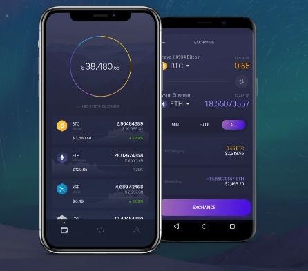 Exodus钱包界面预览